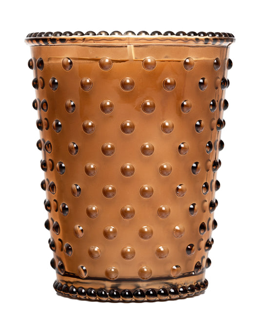 No. 59 Chestnut Hobnail Glass Candle