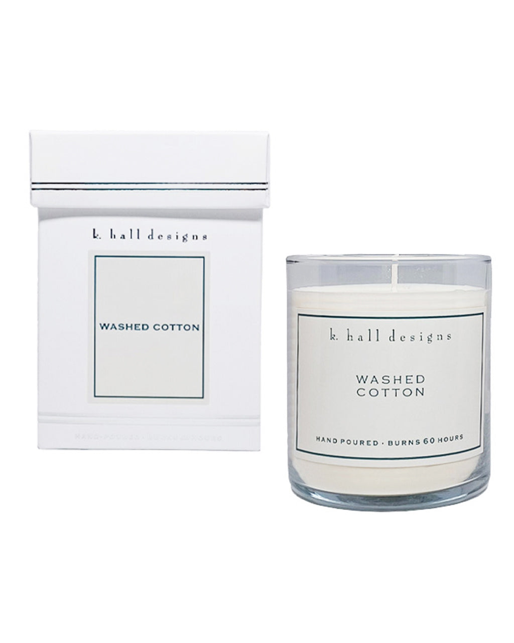 Washed Cotton 60 Hour Jar Candle