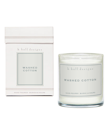 Washed Cotton 60 Hour Jar Candle