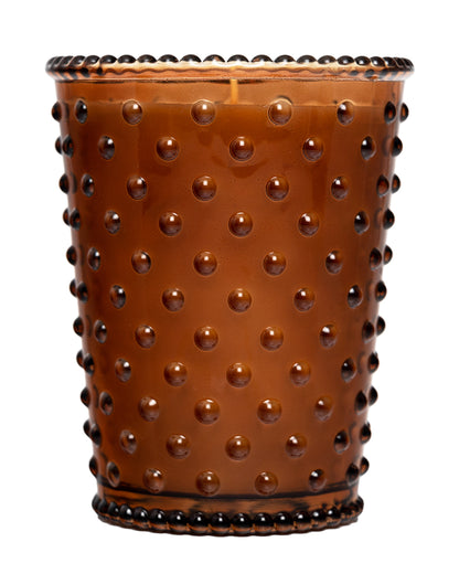 No. 69 Gingerbread Hobnail Glass Candle