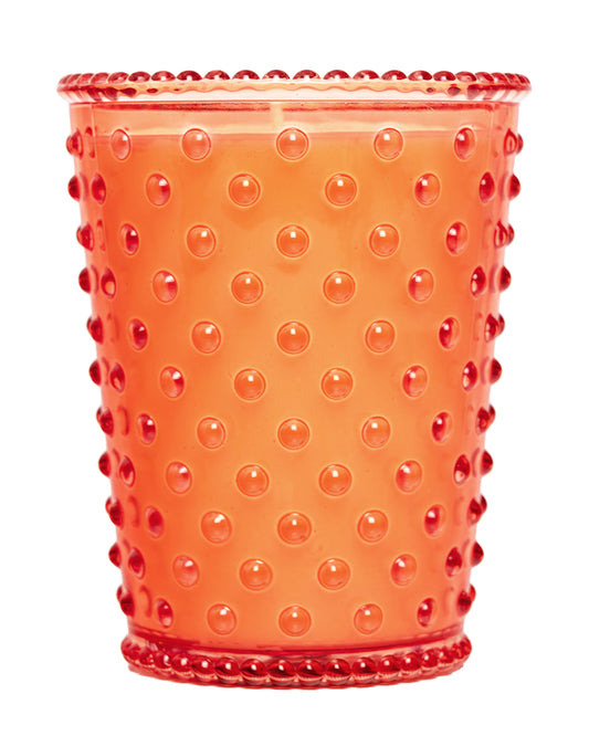 No. 71 Guava Hobnail Glass Candle