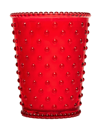 No. 73 Strawberry Poundcake Hobnail Glass Candle