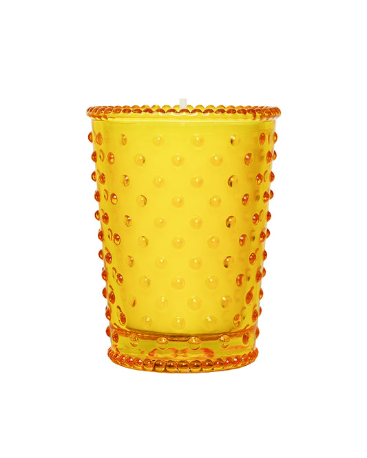 Meyer Lemon Votive Hobnail Glass Candle