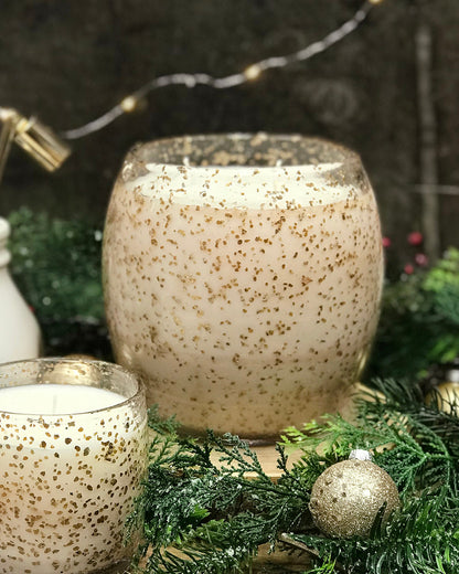 Buttermilk Large Gold Fleck Candle