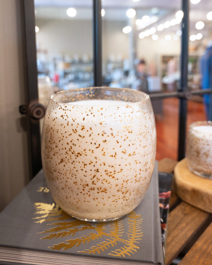 Buttermilk Large Gold Fleck Candle