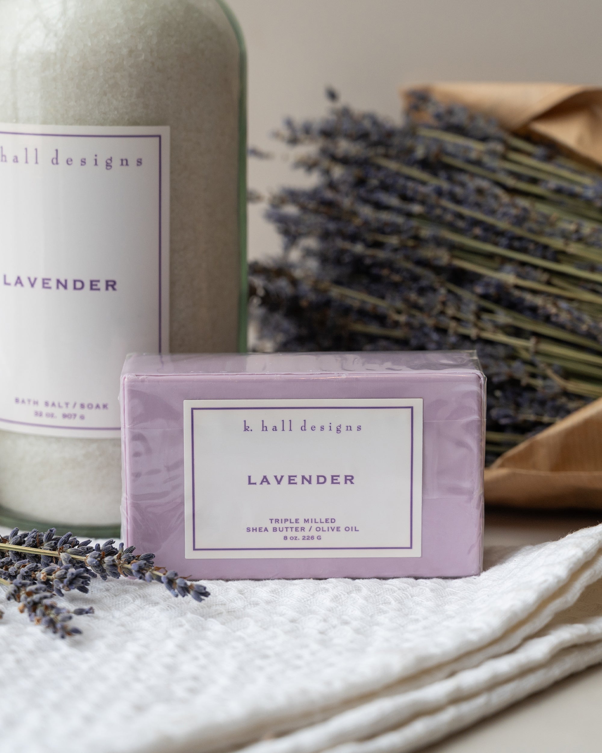 Lavender Triple Milled Bar Soap | K. Hall Studio