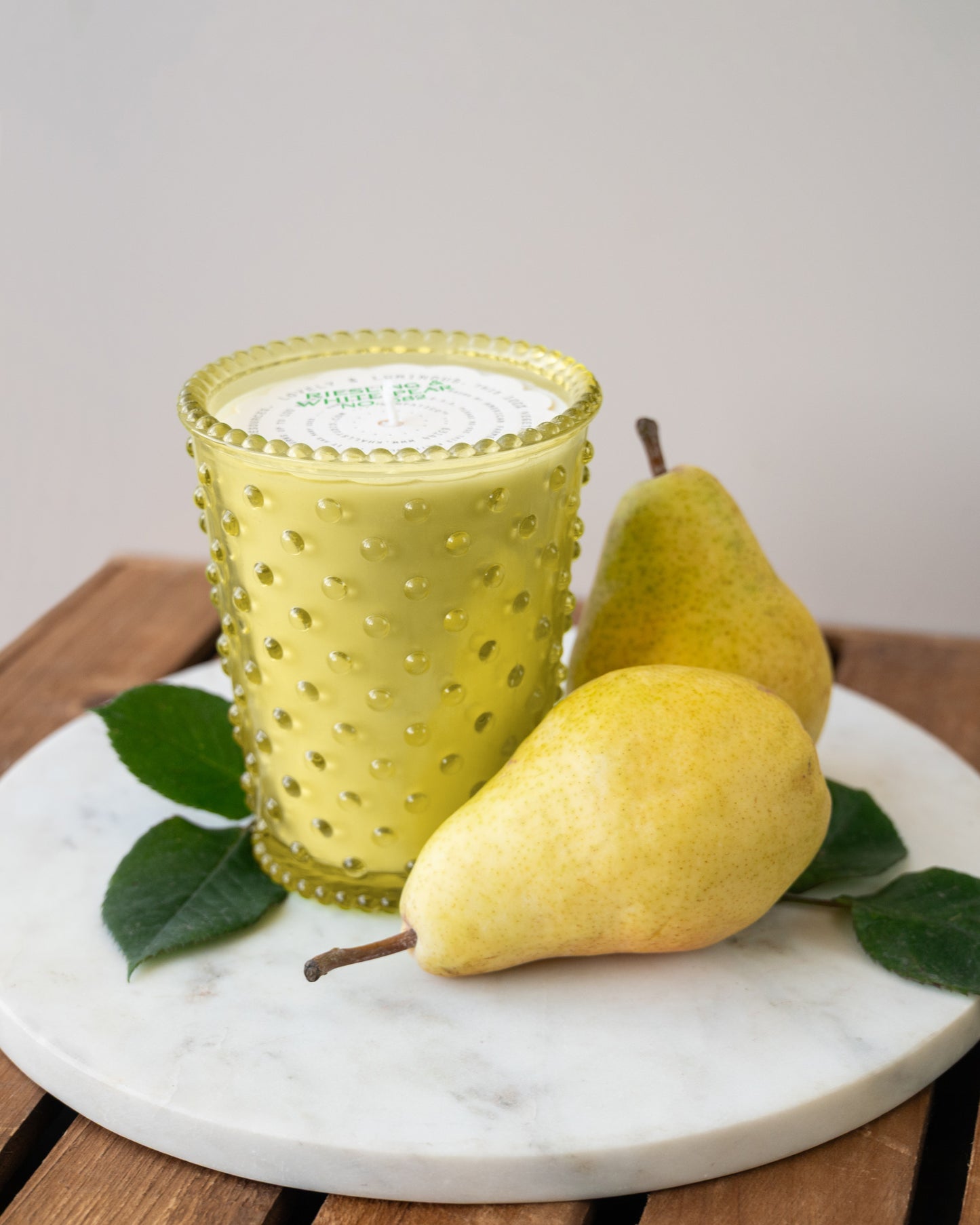 No. 682 Riesling & White Pear Hobnail Glass Candle