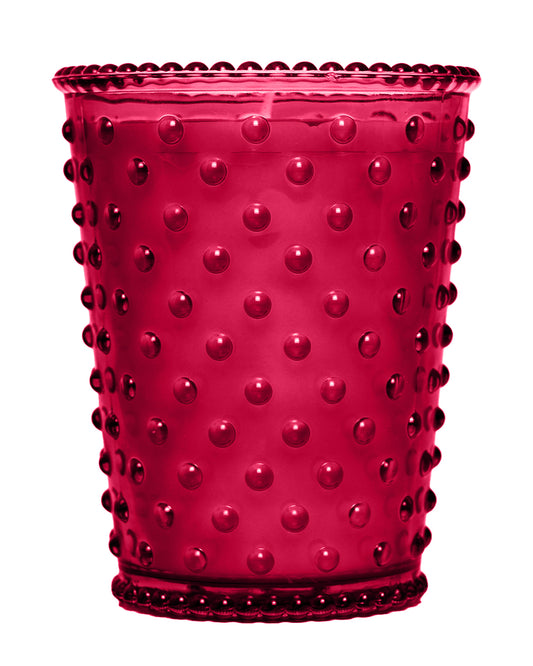 No. 282 Dragon Fruit Hobnail Glass Candle