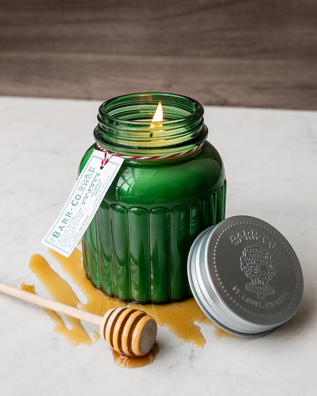 Honey Mint Apothecary Jar Candle