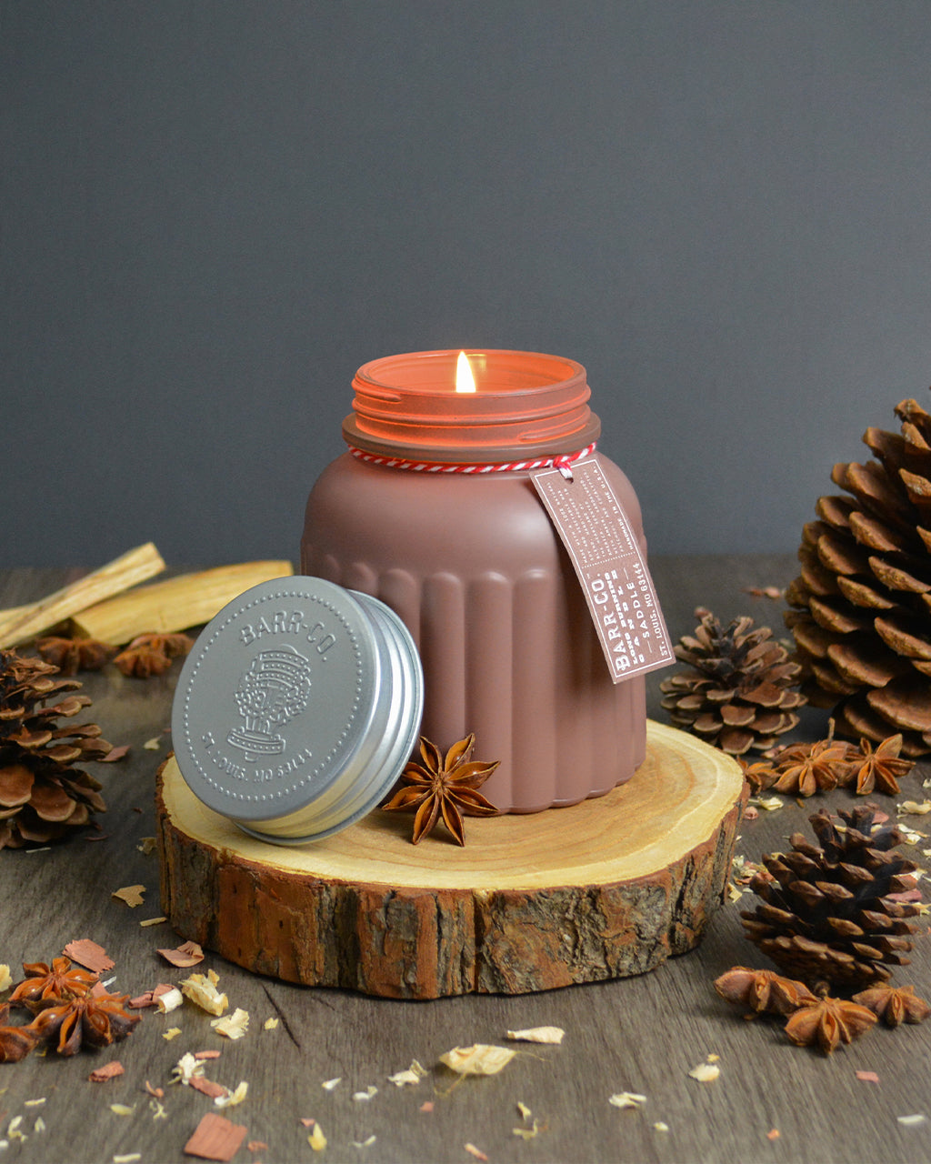 Saddle Apothecary Jar Candle