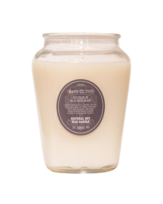 Sugar & Cream Vase Candle