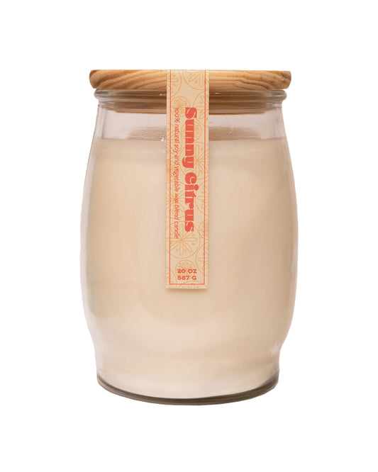 Sunny Citrus Barrel Candle